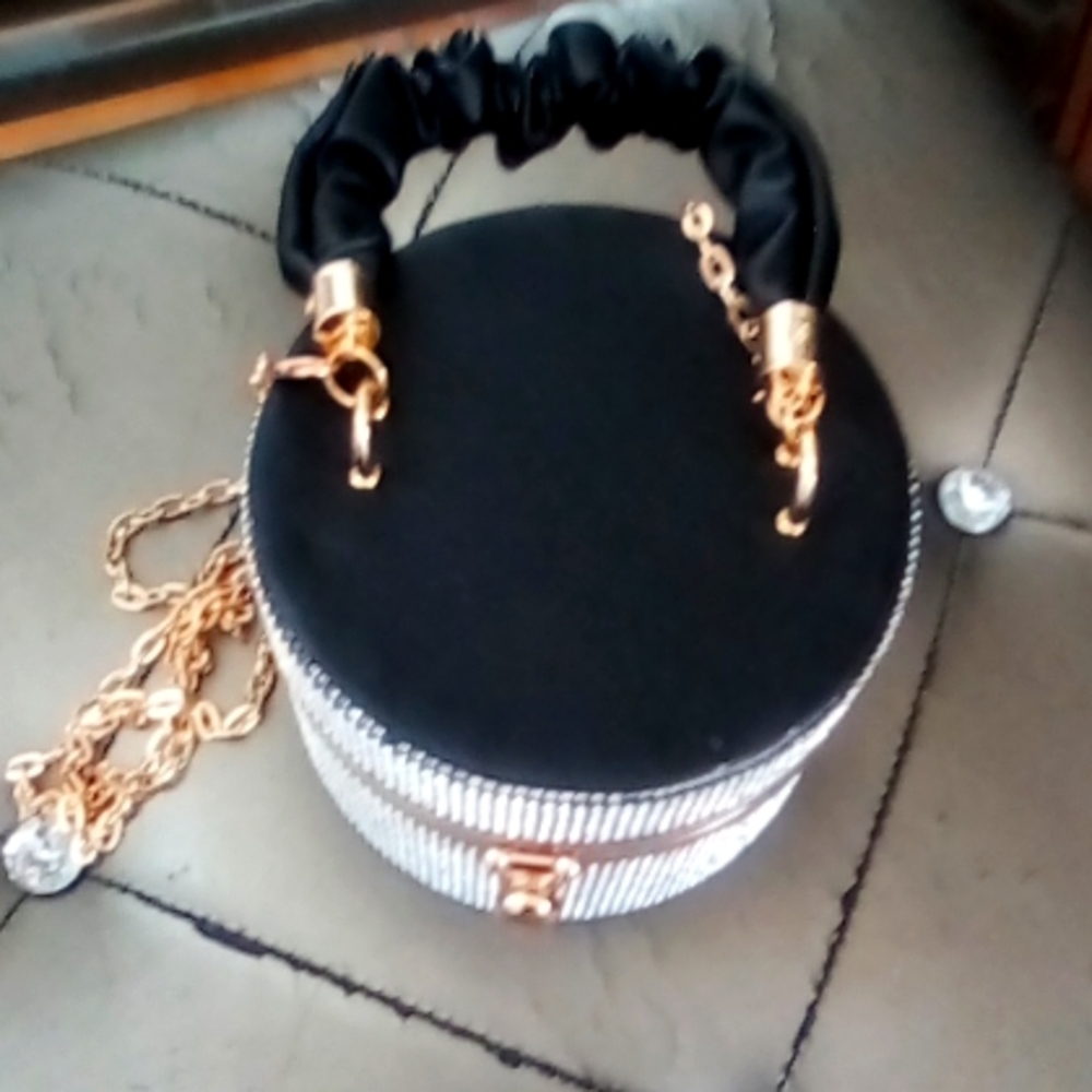 Circular Sequined Bag